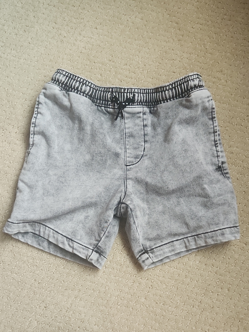 ❤️3/$15❤️wonder nation Grey Washed Elastic Waist Drawstring Shorts
